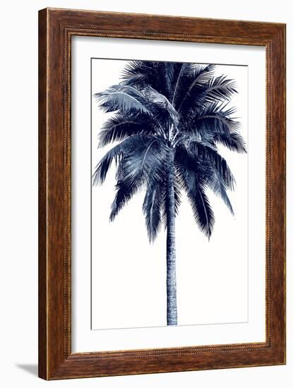 Palm Tree Blue I-Devon Davis-Framed Art Print