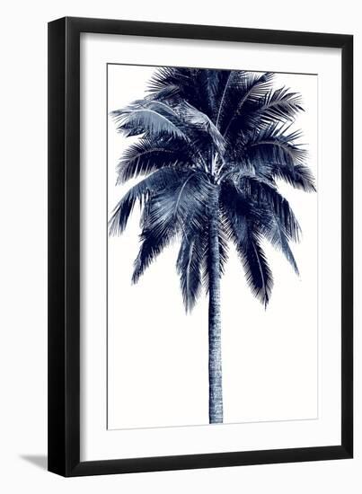 Palm Tree Blue I-Devon Davis-Framed Art Print