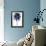 Palm Tree Blue I-Devon Davis-Framed Art Print displayed on a wall