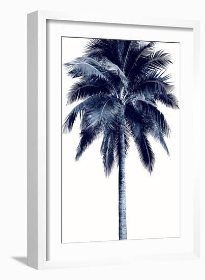 Palm Tree Blue I-Devon Davis-Framed Art Print