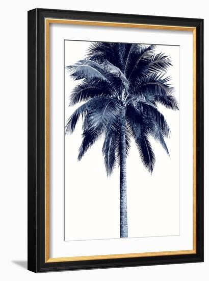 Palm Tree Blue I-Devon Davis-Framed Art Print