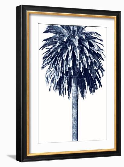 Palm Tree Blue II-Devon Davis-Framed Art Print