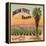 Palm Tree Brand - Riverside, California - Citrus Crate Label-Lantern Press-Framed Stretched Canvas