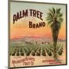 Palm Tree Brand - Riverside, California - Citrus Crate Label-Lantern Press-Mounted Art Print