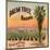 Palm Tree Brand - Riverside, California - Citrus Crate Label-Lantern Press-Mounted Art Print