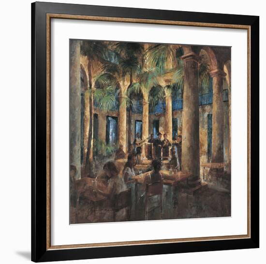 Palm Tree Cafe-Noemi Martin-Framed Giclee Print