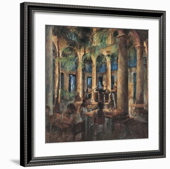 Palm Tree Cafe-Noemi Martin-Framed Giclee Print