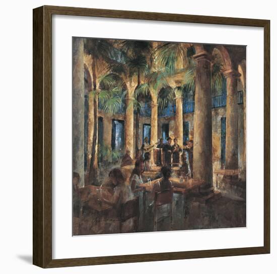 Palm Tree Cafe-Noemi Martin-Framed Giclee Print