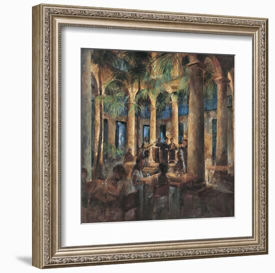 Palm Tree Cafe-Noemi Martin-Framed Giclee Print