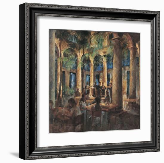 Palm Tree Cafe-Noemi Martin-Framed Giclee Print