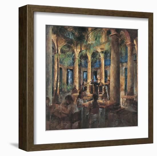 Palm Tree Cafe-Noemi Martin-Framed Giclee Print