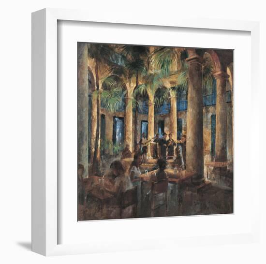 Palm Tree Cafe-Noemi Martin-Framed Giclee Print