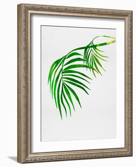 Palm Tree Leaves-Jasmine Woods-Framed Art Print