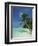 Palm Tree on a Tropical Beach on Embudu in the Maldive Islands, Indian Ocean-Fraser Hall-Framed Photographic Print