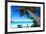 Palm Tree on Trunk Bay Beach, USVI-George Oze-Framed Photographic Print