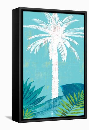 Palm Tree Paradise 1-Bella Dos Santos-Framed Stretched Canvas