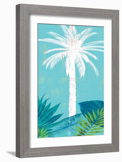 Palm Tree Paradise 1-Bella Dos Santos-Framed Art Print