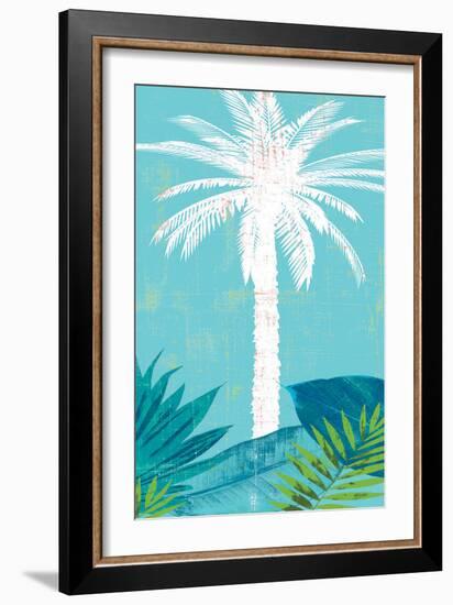 Palm Tree Paradise 1-Bella Dos Santos-Framed Art Print
