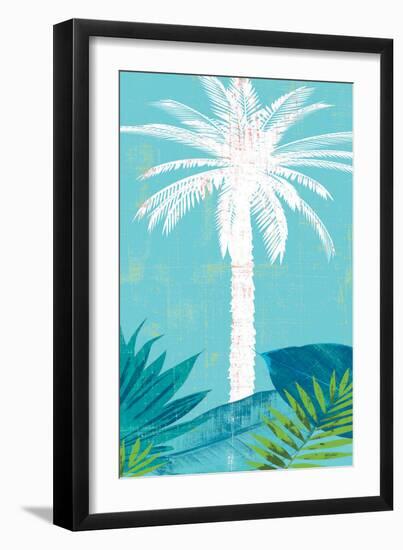 Palm Tree Paradise 1-Bella Dos Santos-Framed Art Print