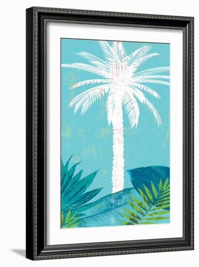 Palm Tree Paradise 1-Bella Dos Santos-Framed Art Print