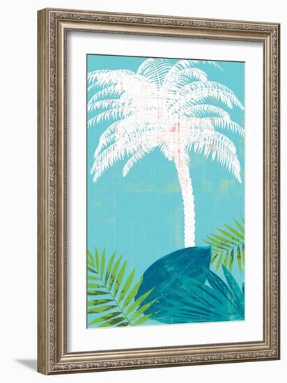 Palm Tree Paradise 2-Bella Dos Santos-Framed Art Print