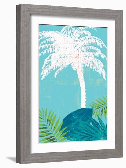 Palm Tree Paradise 2-Bella Dos Santos-Framed Art Print