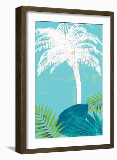 Palm Tree Paradise 2-Bella Dos Santos-Framed Art Print