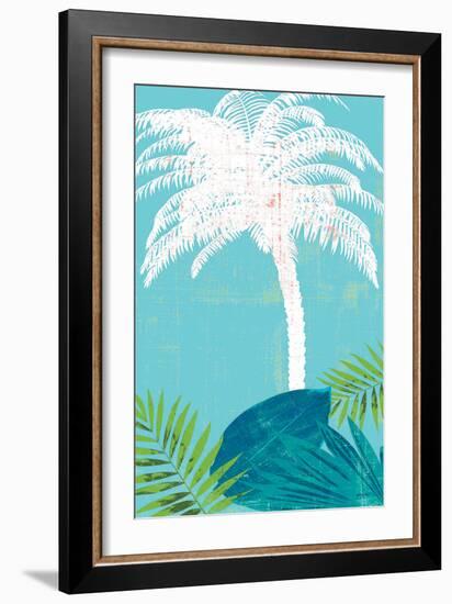 Palm Tree Paradise 2-Bella Dos Santos-Framed Art Print