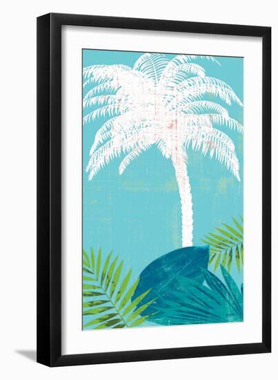 Palm Tree Paradise 2-Bella Dos Santos-Framed Art Print