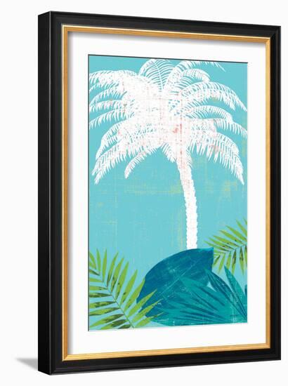 Palm Tree Paradise 2-Bella Dos Santos-Framed Art Print