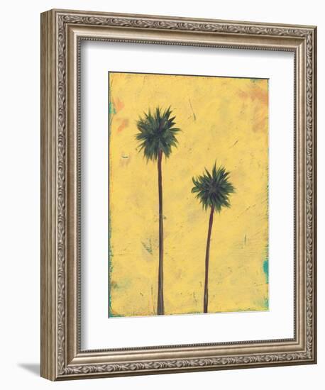 Palm Tree Silhouette-Jan Weiss-Framed Art Print