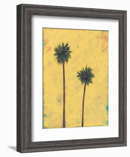 Palm Tree Silhouette-Jan Weiss-Framed Art Print