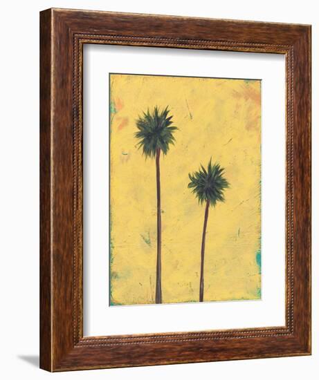 Palm Tree Silhouette-Jan Weiss-Framed Art Print