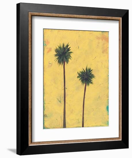 Palm Tree Silhouette-Jan Weiss-Framed Art Print