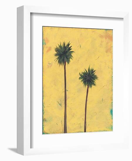 Palm Tree Silhouette-Jan Weiss-Framed Art Print