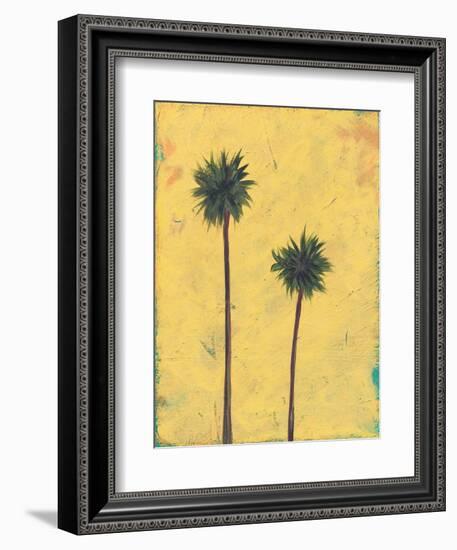 Palm Tree Silhouette-Jan Weiss-Framed Art Print