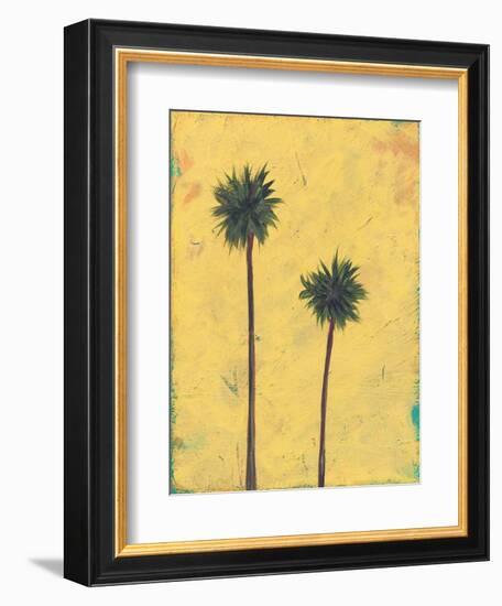 Palm Tree Silhouette-Jan Weiss-Framed Art Print