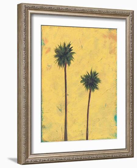 Palm Tree Silhouette-Jan Weiss-Framed Art Print