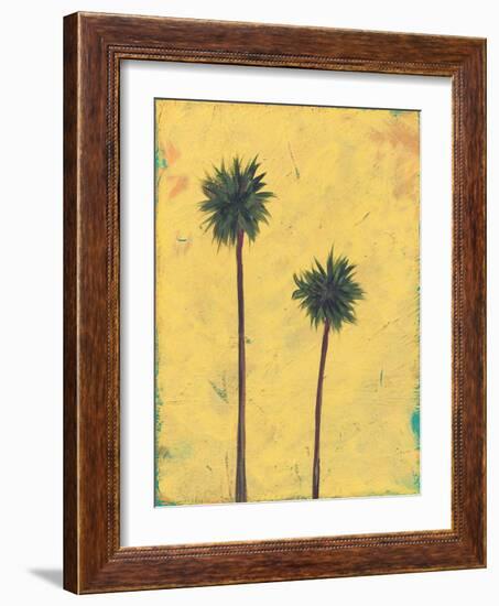 Palm Tree Silhouette-Jan Weiss-Framed Art Print