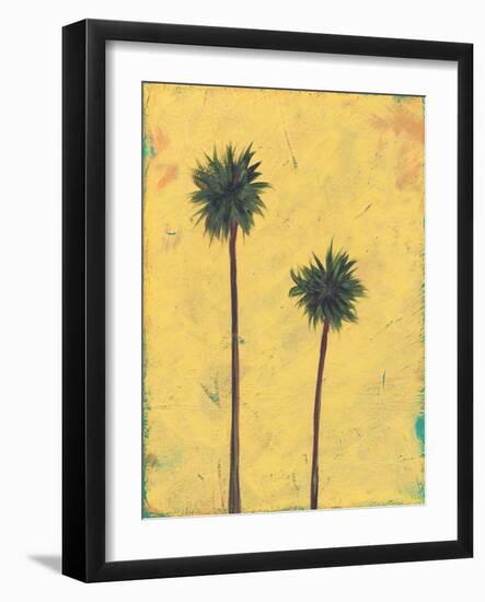 Palm Tree Silhouette-Jan Weiss-Framed Art Print