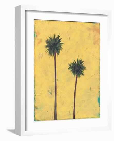 Palm Tree Silhouette-Jan Weiss-Framed Art Print