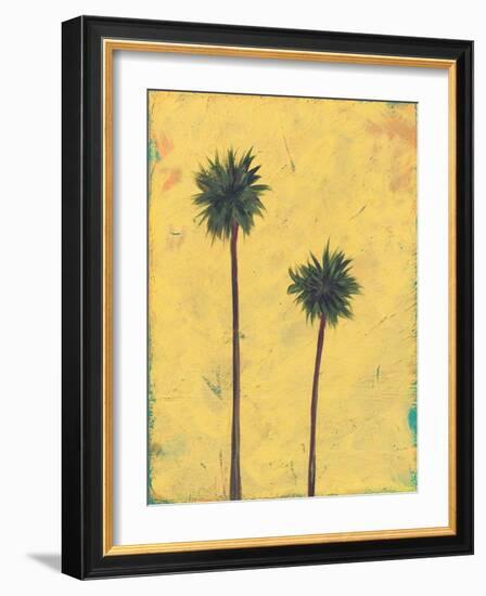 Palm Tree Silhouette-Jan Weiss-Framed Art Print