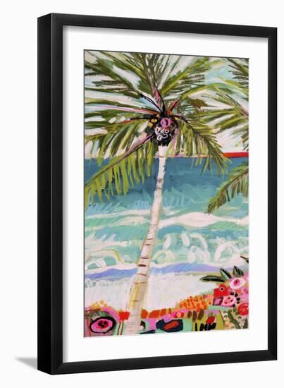 Palm Tree Wimsy I-Karen Fields-Framed Premium Giclee Print
