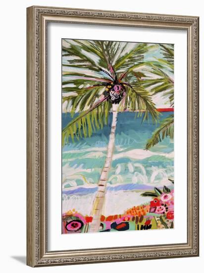 Palm Tree Wimsy I-Karen Fields-Framed Art Print