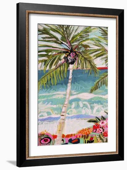 Palm Tree Wimsy I-Karen Fields-Framed Art Print