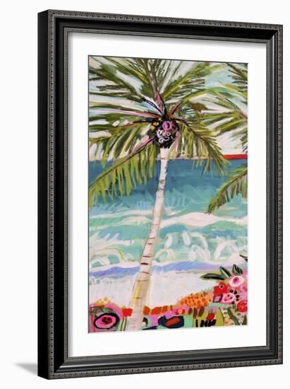 Palm Tree Wimsy I-Karen Fields-Framed Art Print