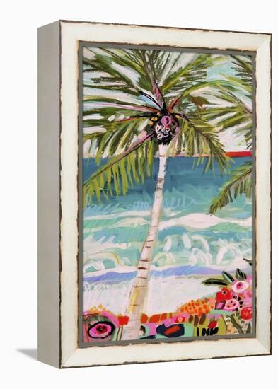 Palm Tree Wimsy I-Karen Fields-Framed Stretched Canvas