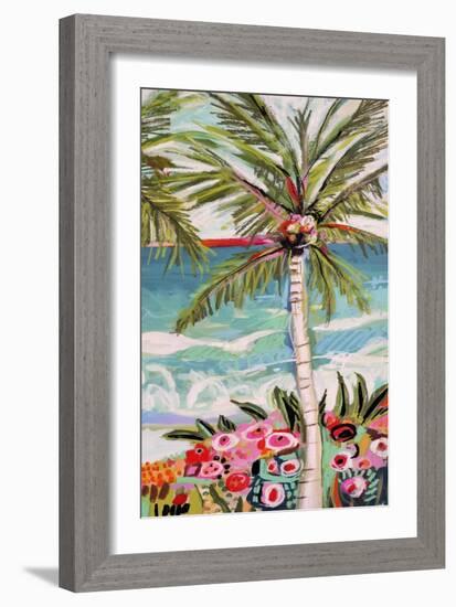 Palm Tree Wimsy II-Karen Fields-Framed Premium Giclee Print