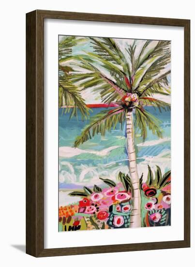 Palm Tree Wimsy II-Karen Fields-Framed Premium Giclee Print