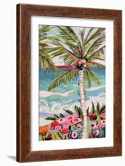 Palm Tree Wimsy II-Karen Fields-Framed Premium Giclee Print